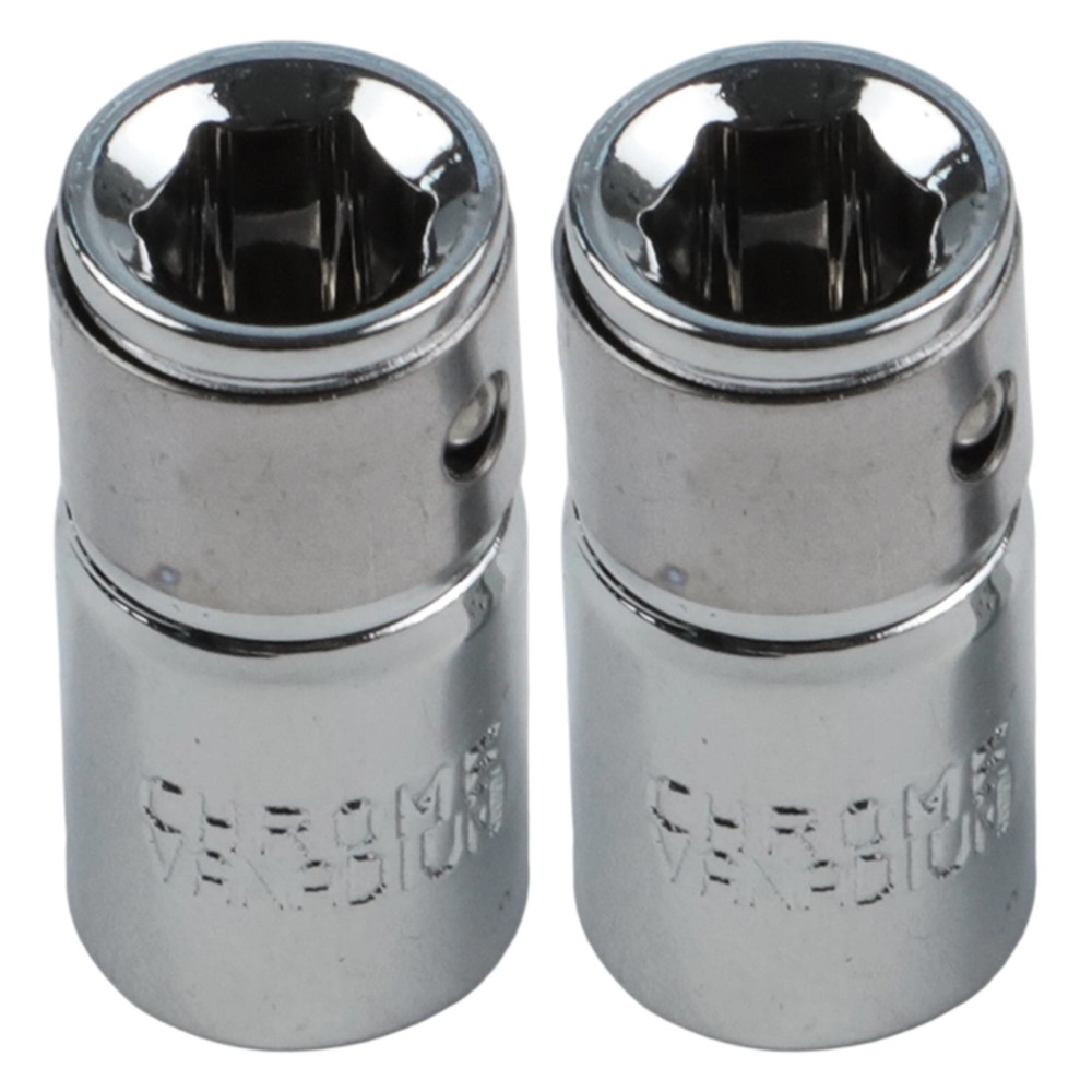 2 Pcs 1/4 Square Drive To 1/4 Hex Socket Bit Converter Screwdriver Bit Adapter