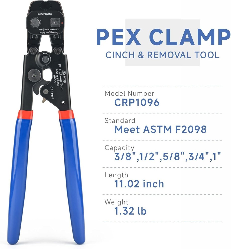 Versatile Ratchet PEX Tool with Removing Function and Pipe Cutter - Complete Kit