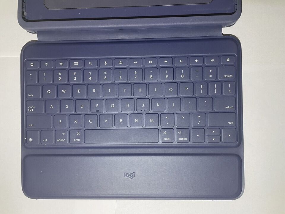 Logitech Rugged Combo iPad Case For iPad 7th 8th 9th GEN with Keyboard, Blue