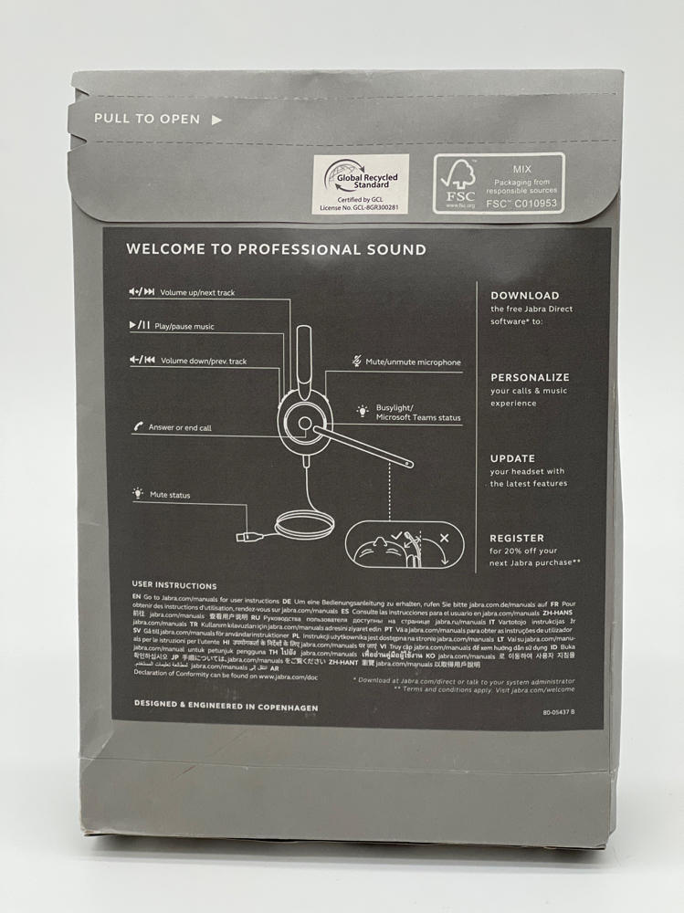 Jabra Evolve2 30 UC Wired Headset, USB-A - Black