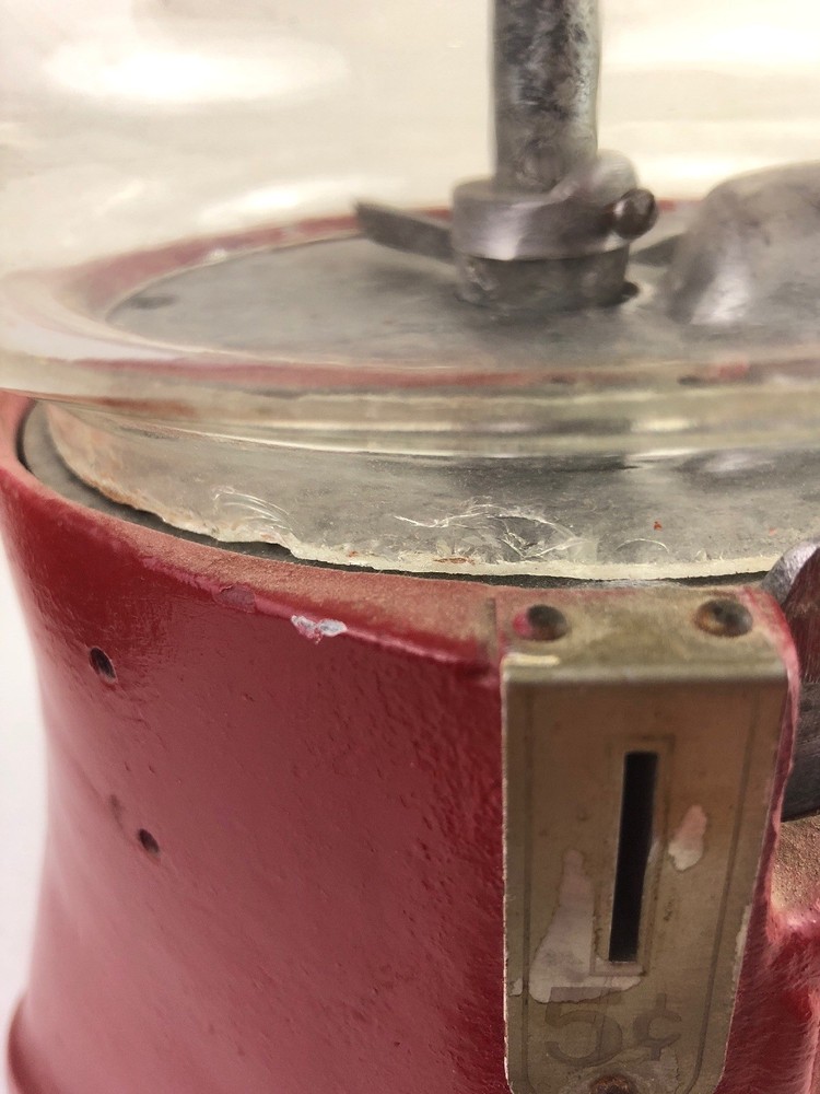 Vtg Silver King Hot Nuts / Candy Dispenser Machine As Is