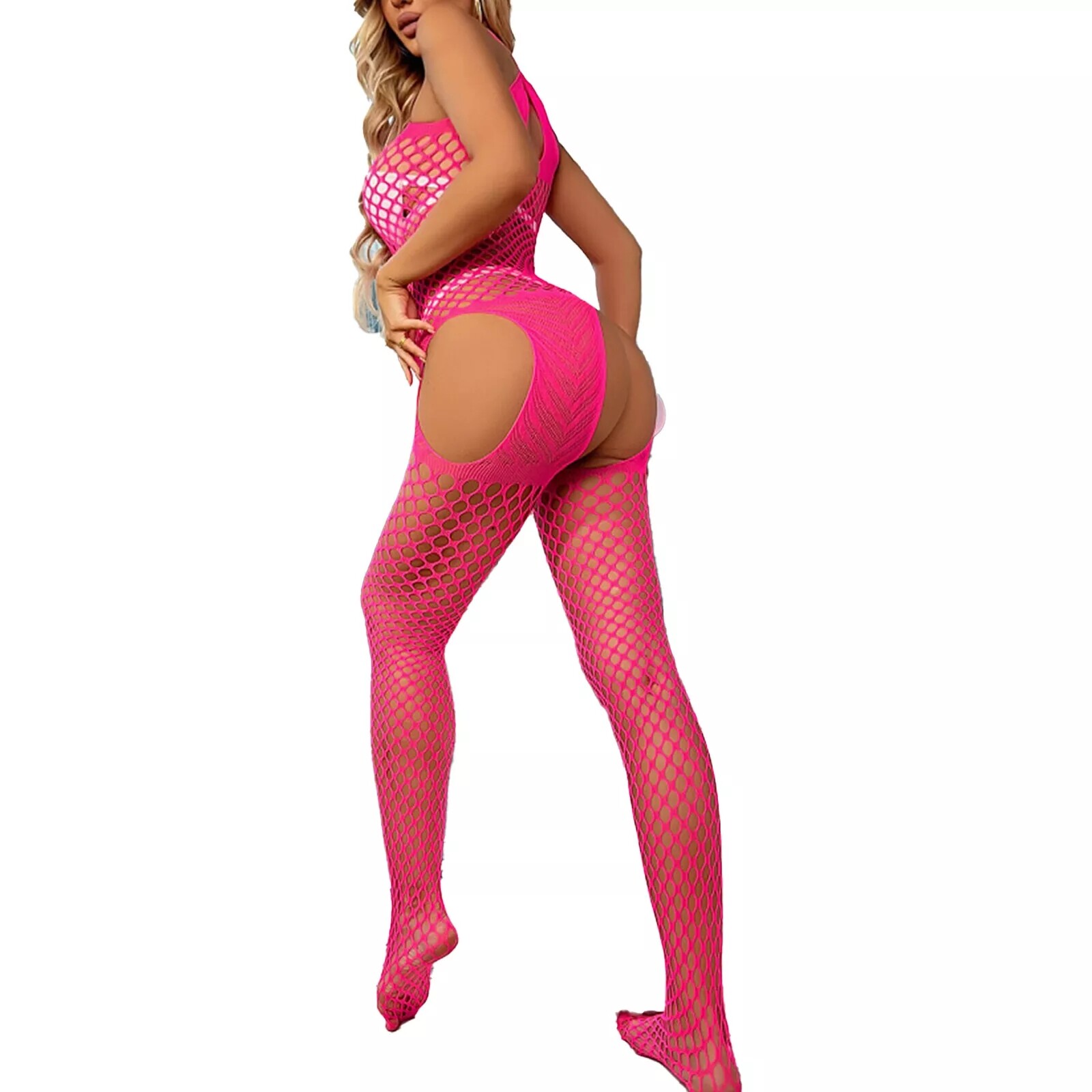 Women Sexy Bodysuit Lingerie Fishnet Body Stocking Babydoll Nightwear Sleepwear