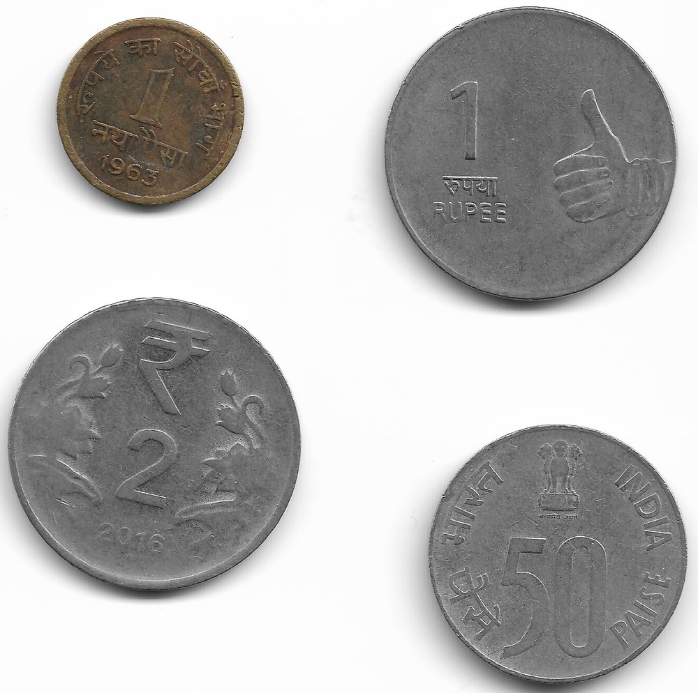 India 4 Coin Lot