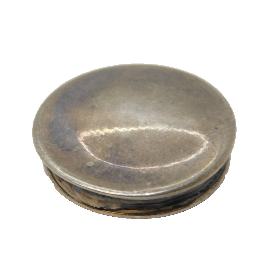 Edwardian Sterling Silver Patch or Counter Box Antique 1909 Birmingham