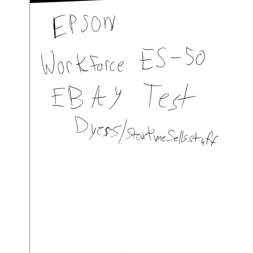 Epson WorkForce ES-50 Portable Color Document Scanner Black USB Powered TESTED
