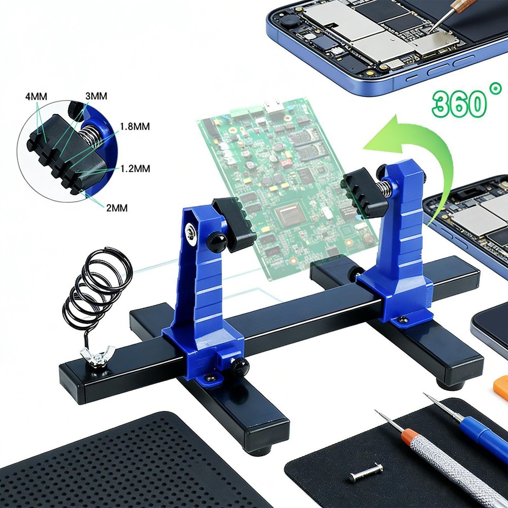 Circuit Board Holder Soldering Helping Hand for Testing Projects Perf Board
