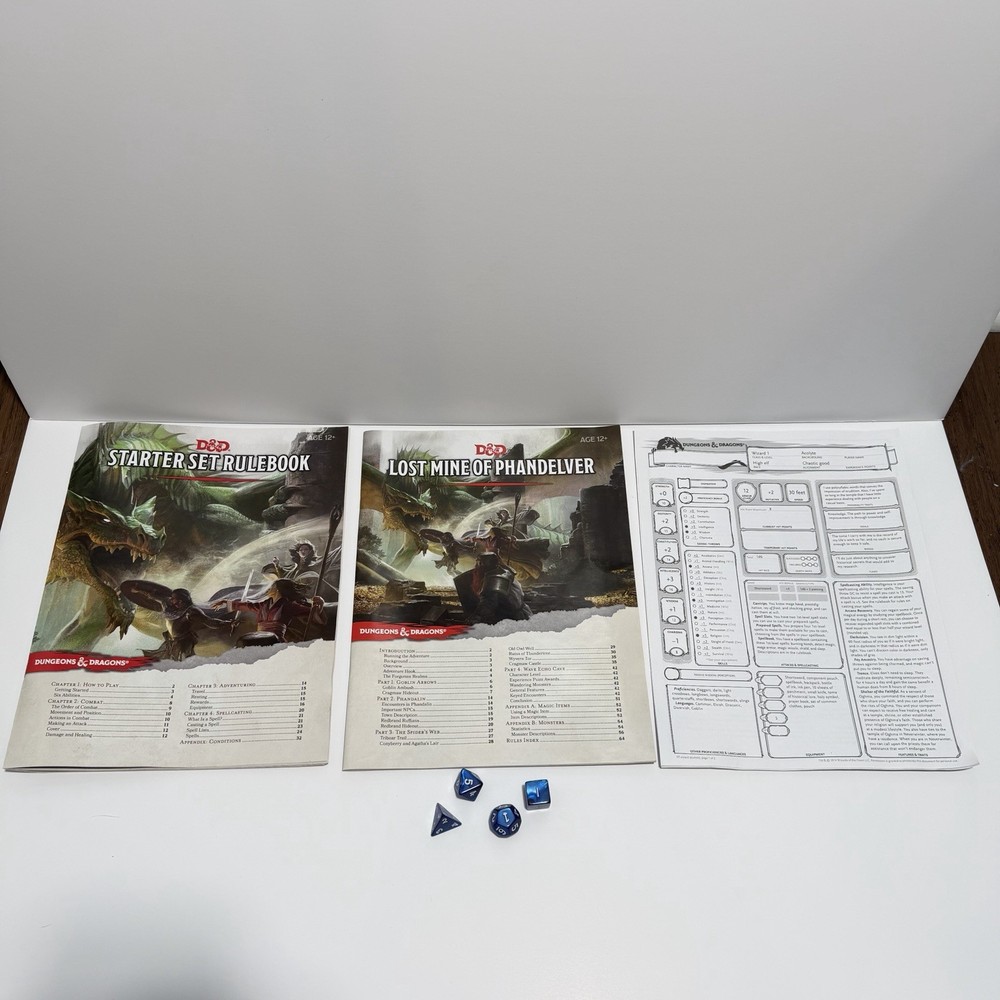 Dungeons & Dragons Starter Set D&D Strategy Game Not Complete