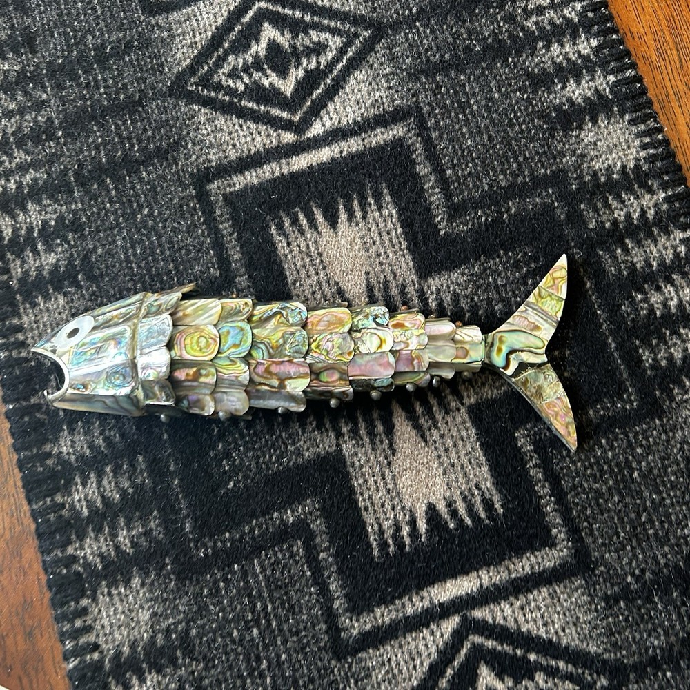 Abalone Articulated Fish Bottle Opener