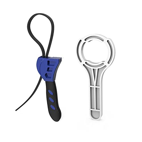 Adjustable Rubber Strap Belt Wrench Kit For Water Filter