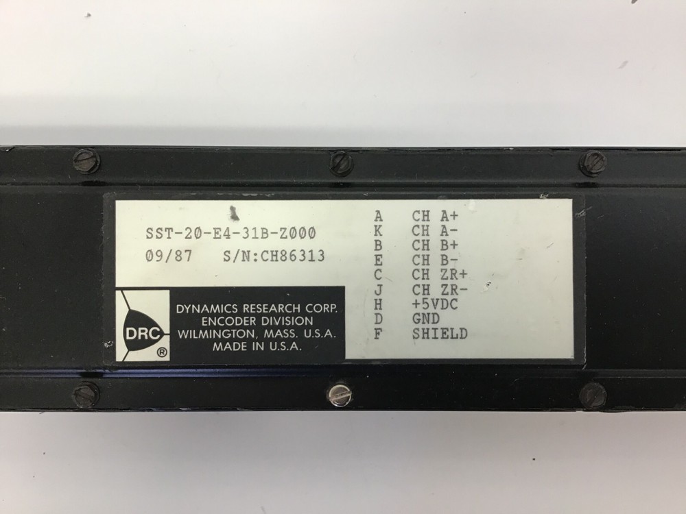 Dynamics Research SST-20-E4-31B-Z000 Linear Encoder
