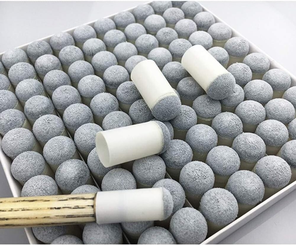 40Pcs Slip on Pool Cue Tips Replacement Billiard Cue Tips 4 Sizes S
