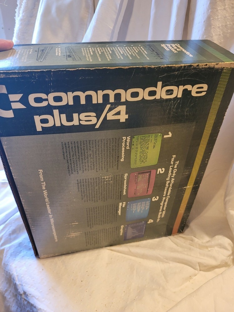 Commodore plus/4 with Original Box Tested Powers On!