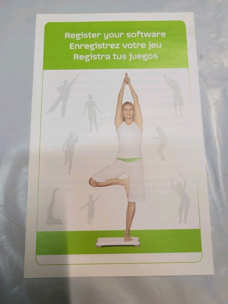 Wii Fit Registration Insert Nintendo Wii Instruction Insert Only