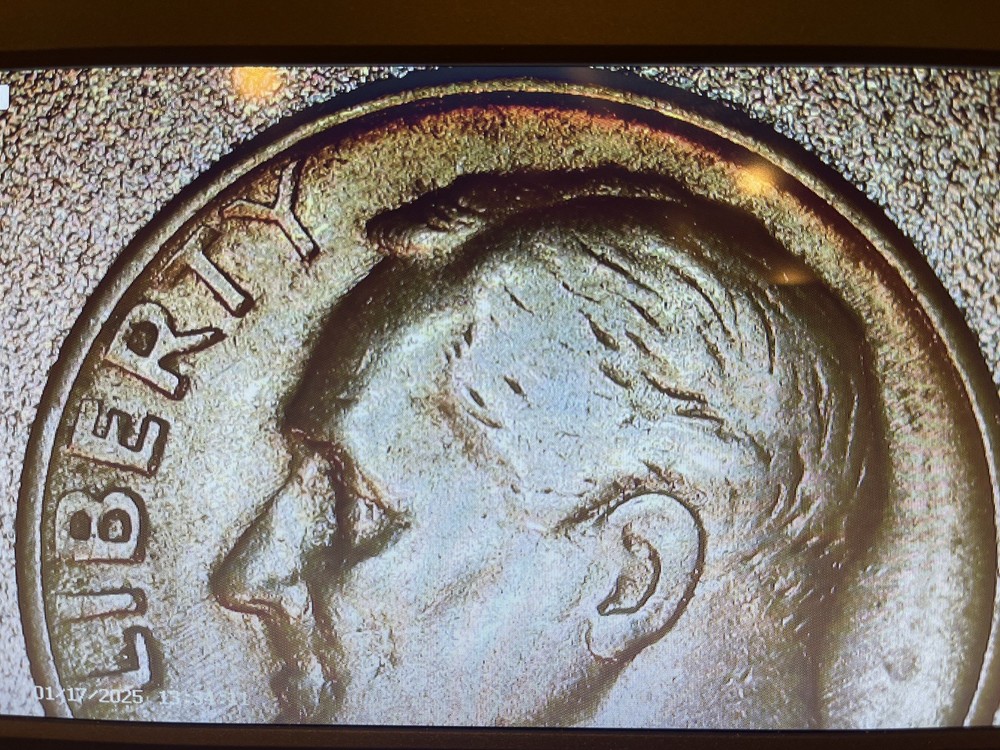 1965 Roosevelt Dime * RARE* No Mint Mark- liberty + in + we—weak strike errors