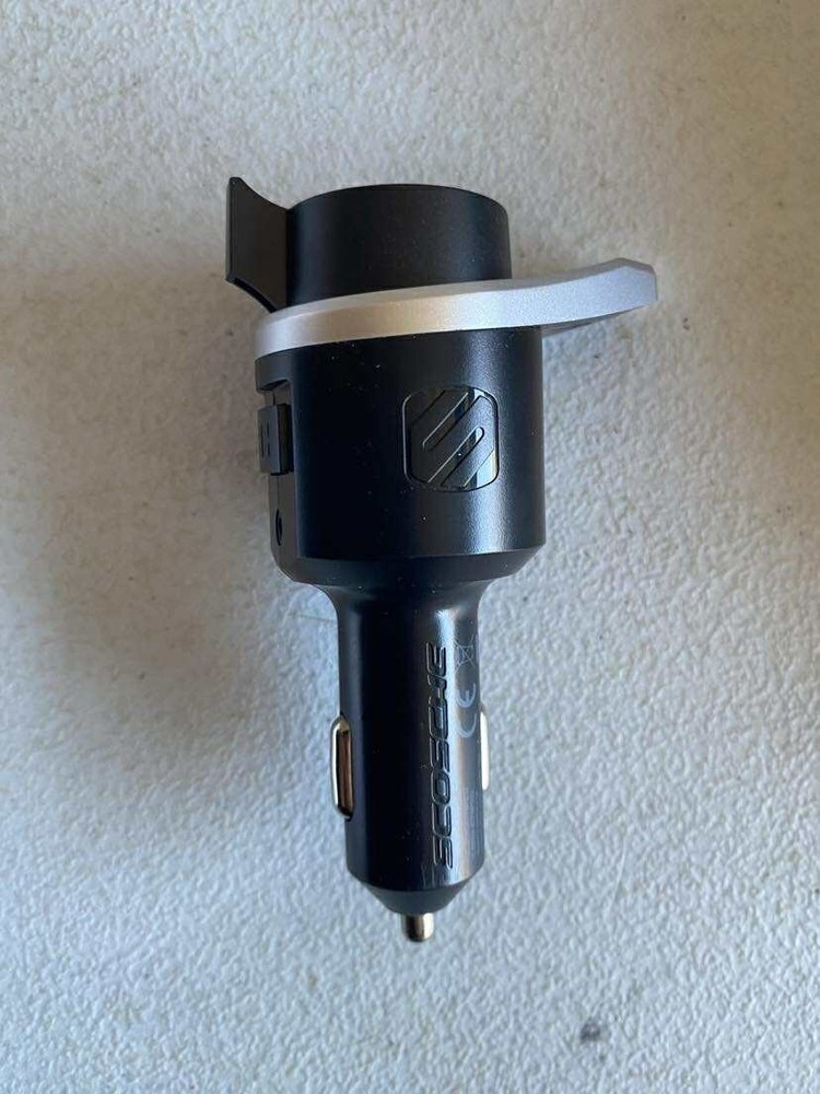 Scosche Bluetooth Power Delivery FM Transmitter 12W USB-A and 18W USB-C - Black