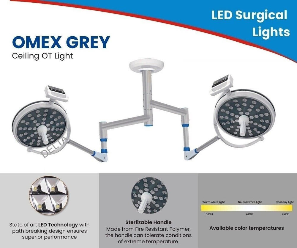 Newly Double Dome LED OT Surgical Lights & Operation Theater Ceiling Light*