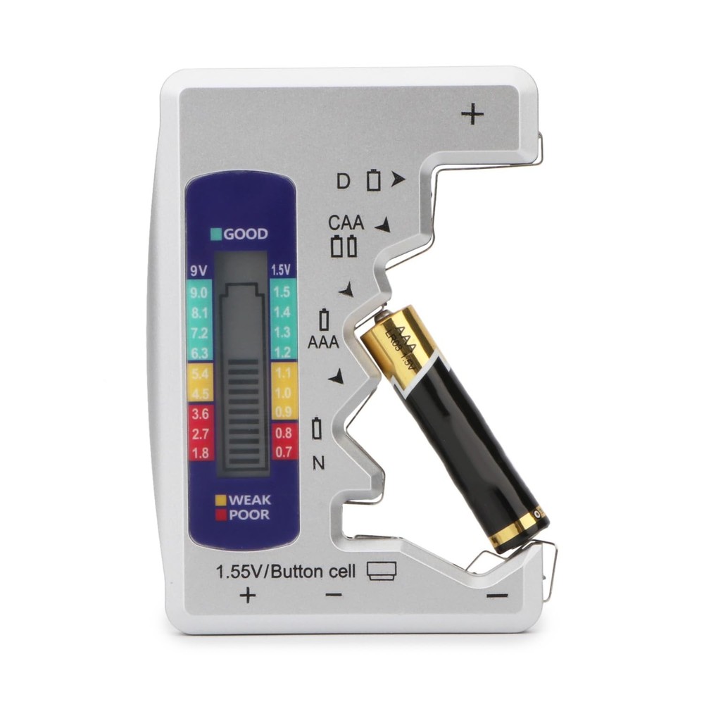 Battery Tester, Digital Universal Batteries Checker, Multi Purpose Small Batt