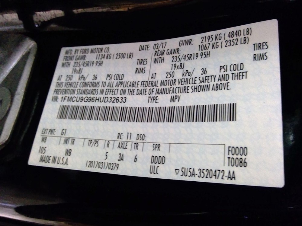 Used A/C Selector Switch fits: 2017 Ford Escape Front automatic temperature cont