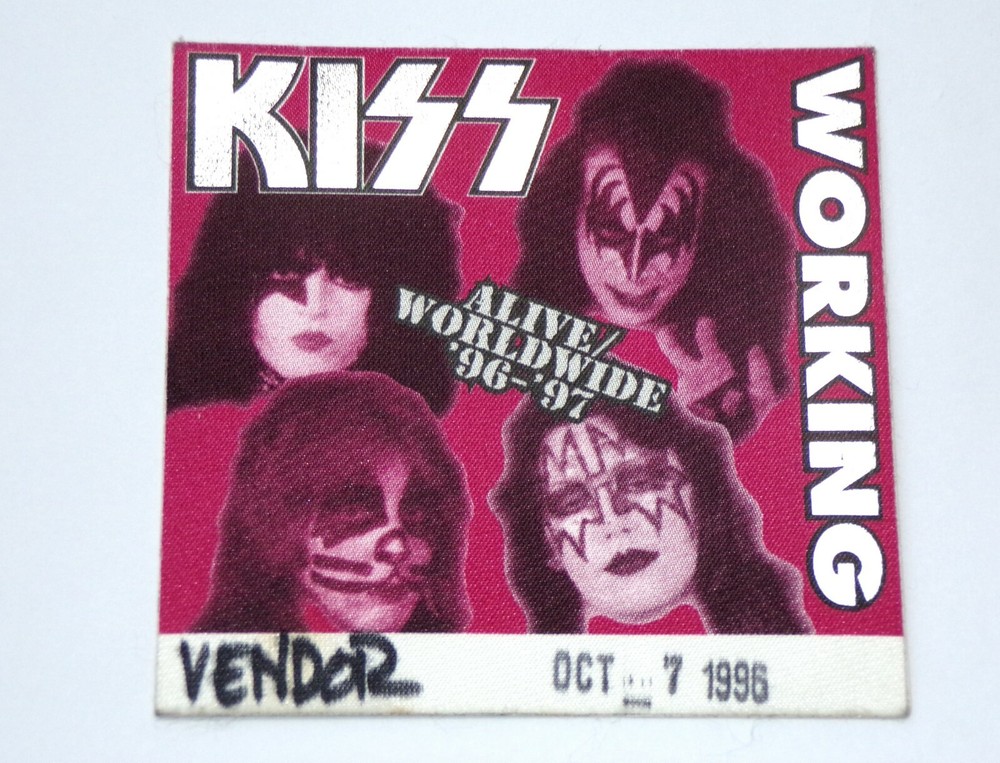 KISS Satin Pass Reunion Concert Tour 1996 MerchBooth Oct7 1996 Maryland Vintage