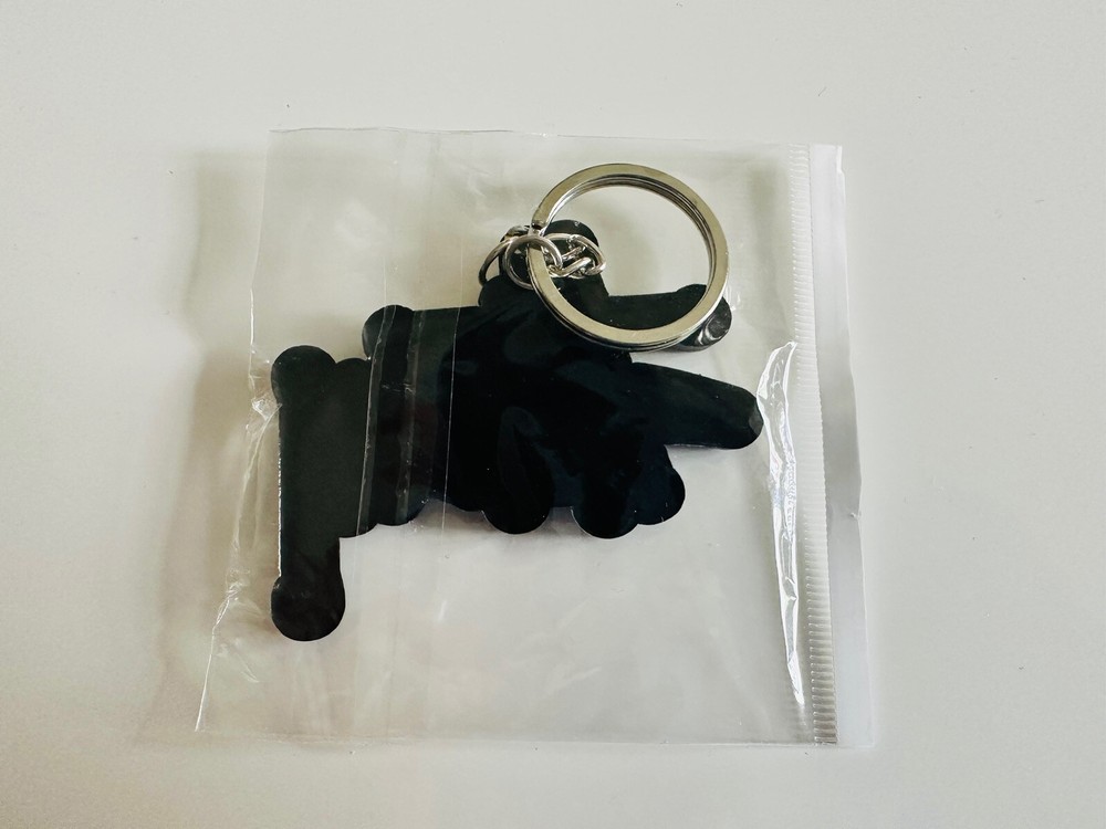 Stussy Black Logo Rings Key Chains Keychains