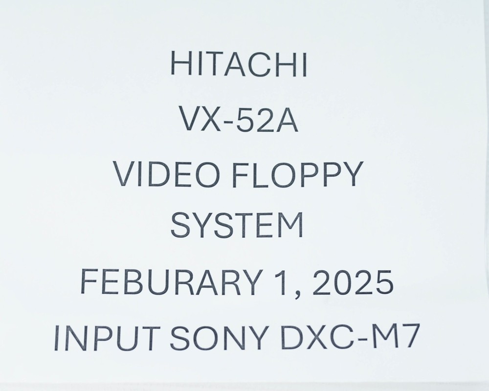 Hitachi Video Flopy System VX-52A