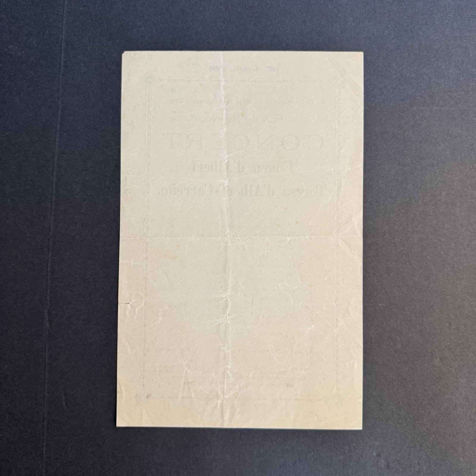 1894 Rare Concert Program Eugen d'Albert & Teresa Carreno Dresden Bechstein