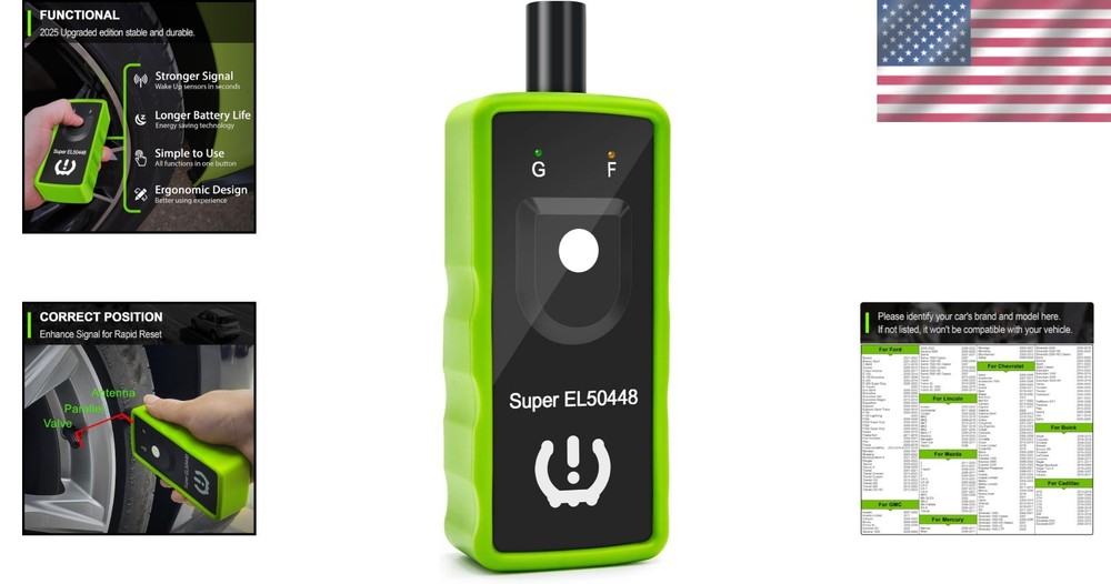 2IN1 TPMS Relearn Tool for GM & Ford, Digital