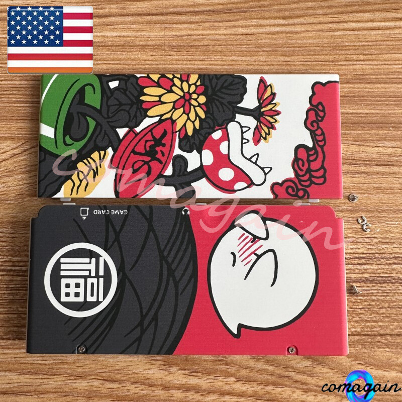 Housing Shell Top & Bottom Cover For New Nintendo 3DS Boo Mario Hanafuda