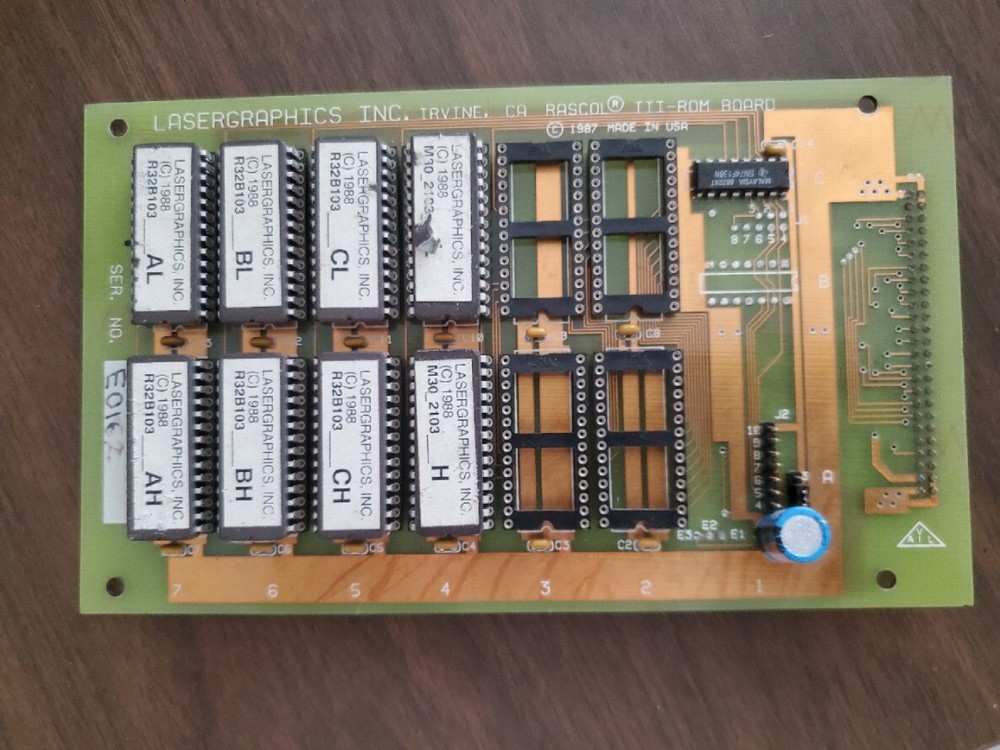 12 Socket EPROM Board with 8 EPROMS - Untested