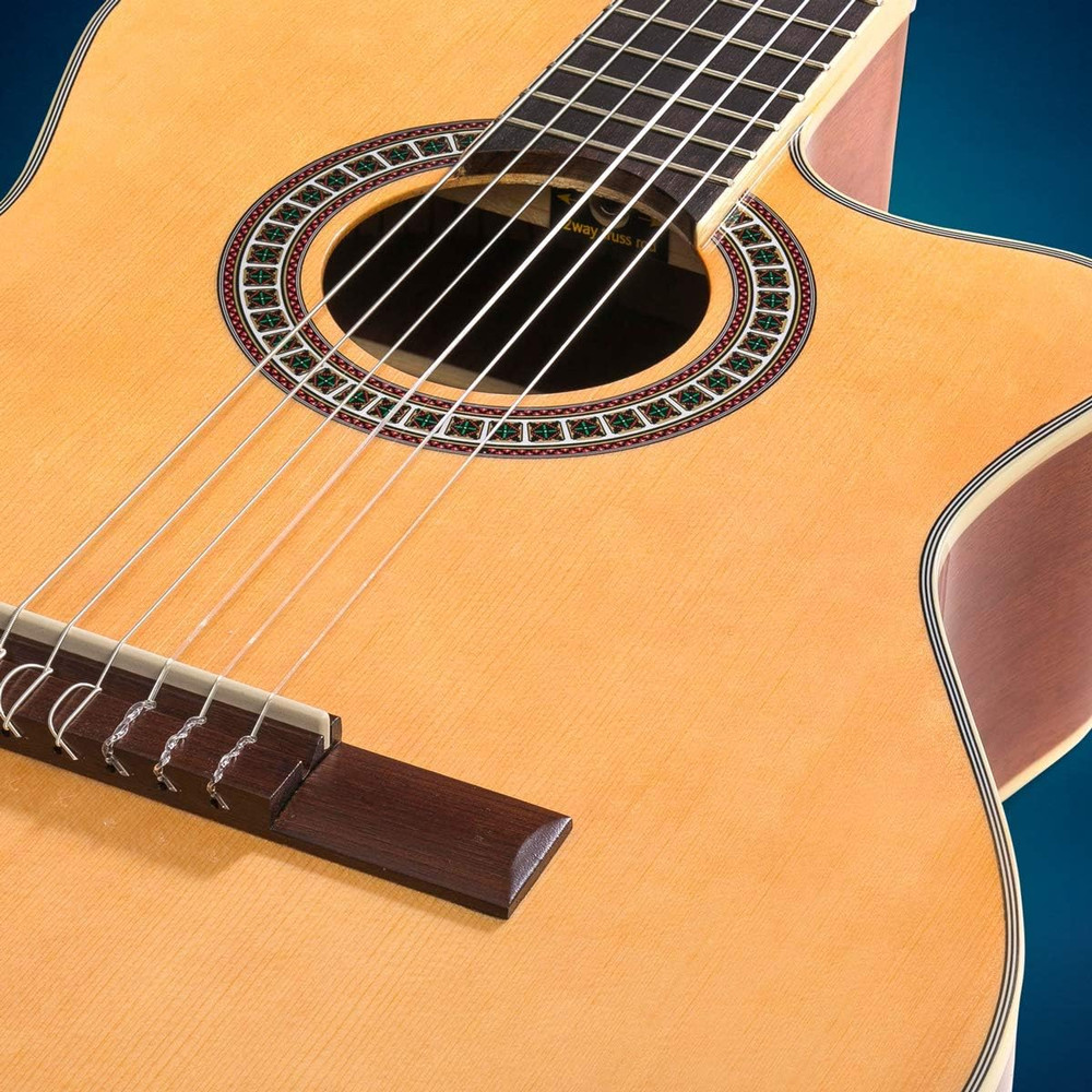 Cutaway Classical Guitar with Savarez™ Nylon Strings by ™, Full Size 39 Inch Mod