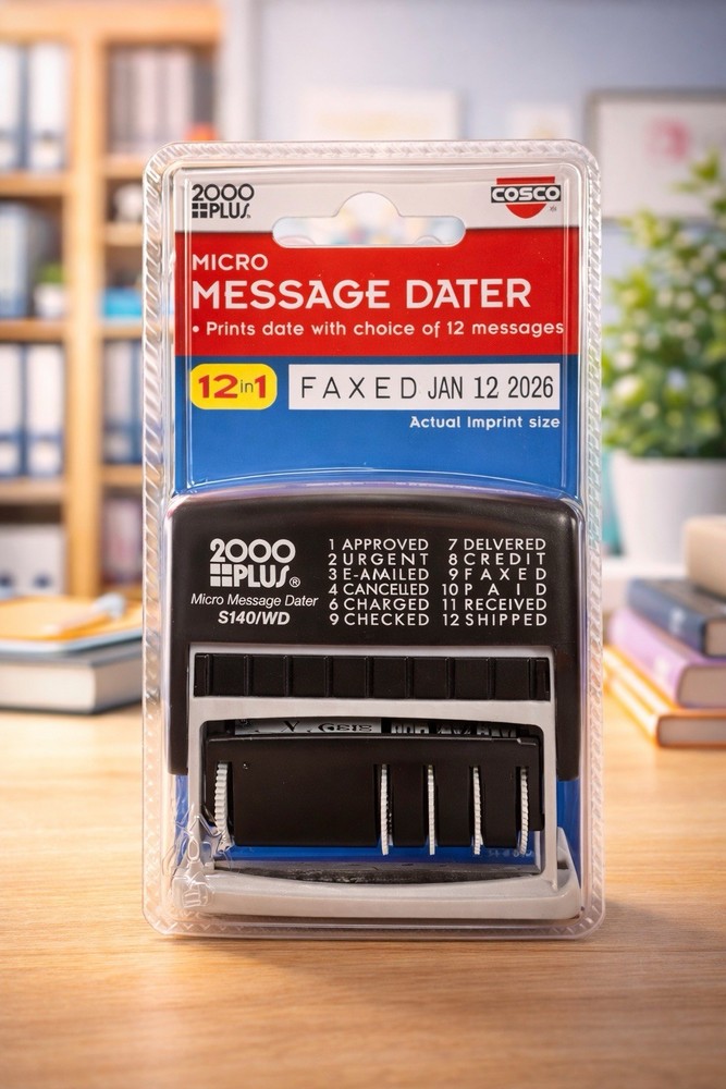 Cosco 2000 plus Self-Inking Type Size 1 Micro Message Dater (011090)