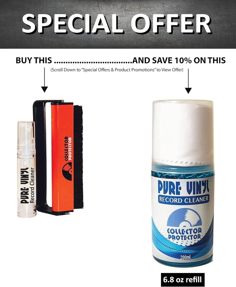 Vinyl Record Cleaning Kit: Anti-Static Brush & Audiophile Solution for Crisp ...