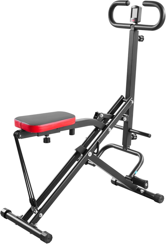 Squat Machine, Deep Squat Rowing Machine for Home, Easy Setup & Foldable Exercis