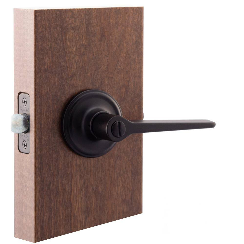 Contemporary Zane Black Bed/Bath Door Handle