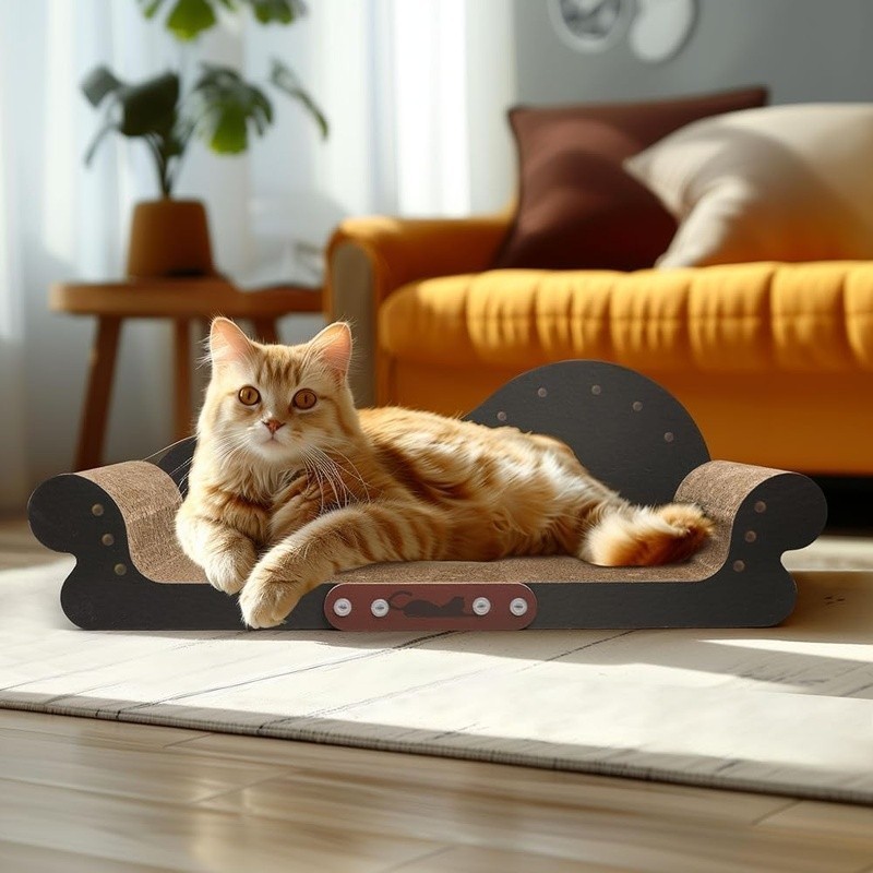 Extra Large Cat Scratcher Bed Lounge Kittens & Cats Durable Elevated Couch New