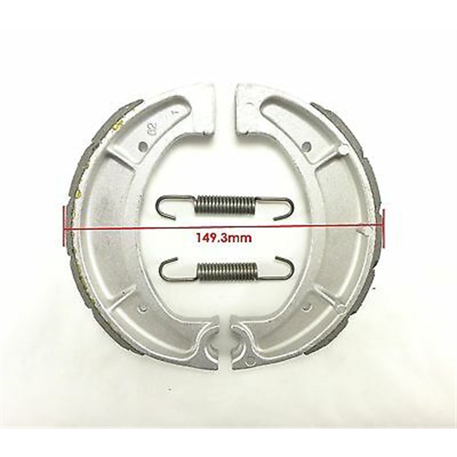 Rear Brake Shoes Grooved for Yamaha CS, DT, IT, RD, SR, XT, YZ VB-228 / EBC510