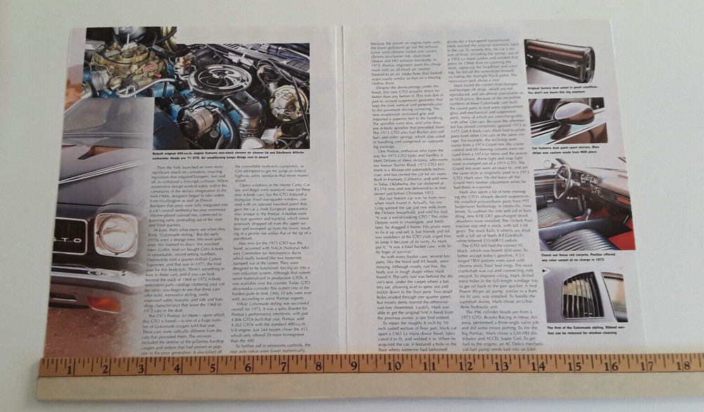 1973 PONTIAC GTO ORIGINAL 2005 ARTICLE