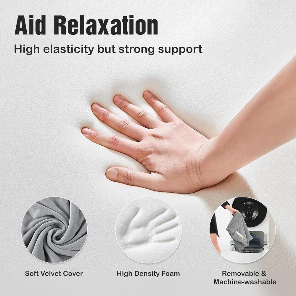 Soft Machine Washable Leg Support Pillow with Handles for Comfortable Recovery