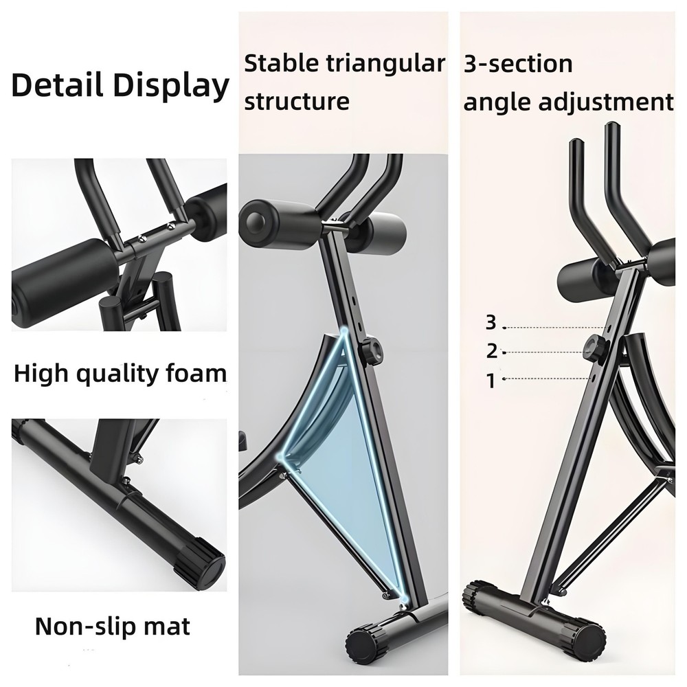 Adjustable Ab Machine Core Abdominal Workout Equipment for Home Gym Abs Trainer