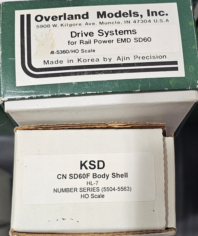 Kaslo Shops HO Scale CN SD60F SHELL with OMI DRIVE SYSTEMS KIT