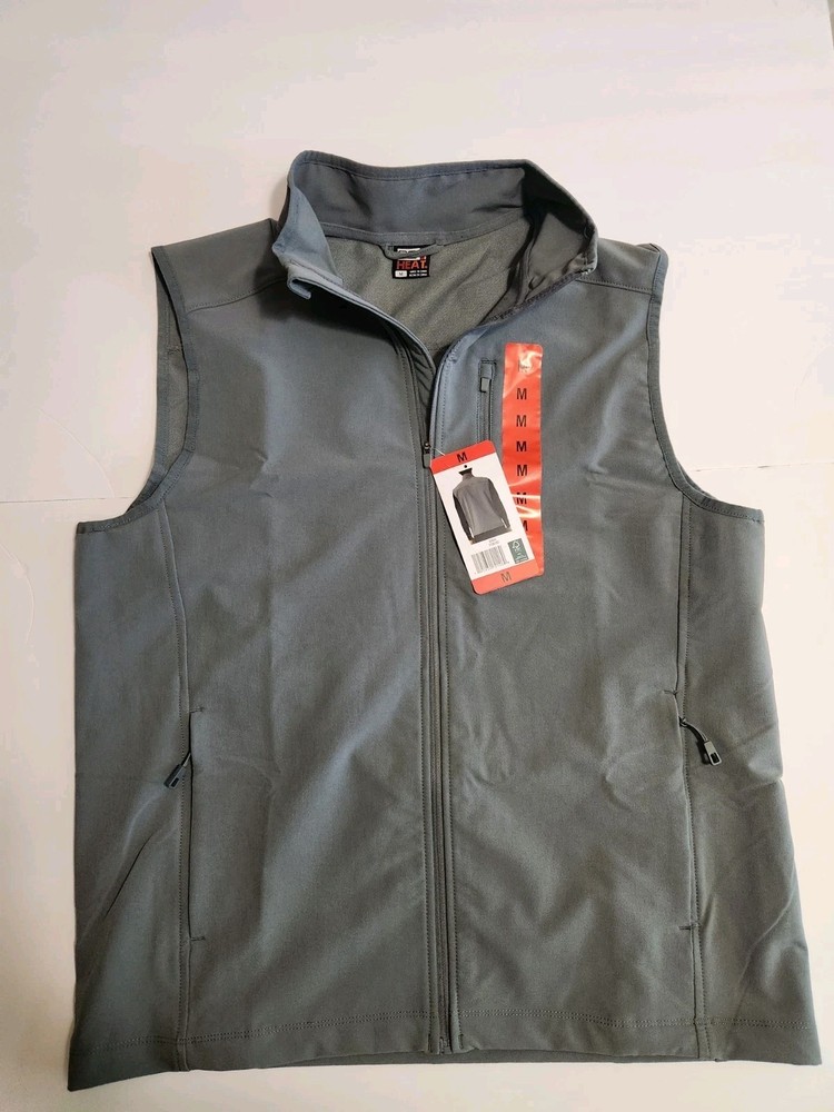 32 Degrees Heat Vest Men's Tech  Midweight Gray Medium