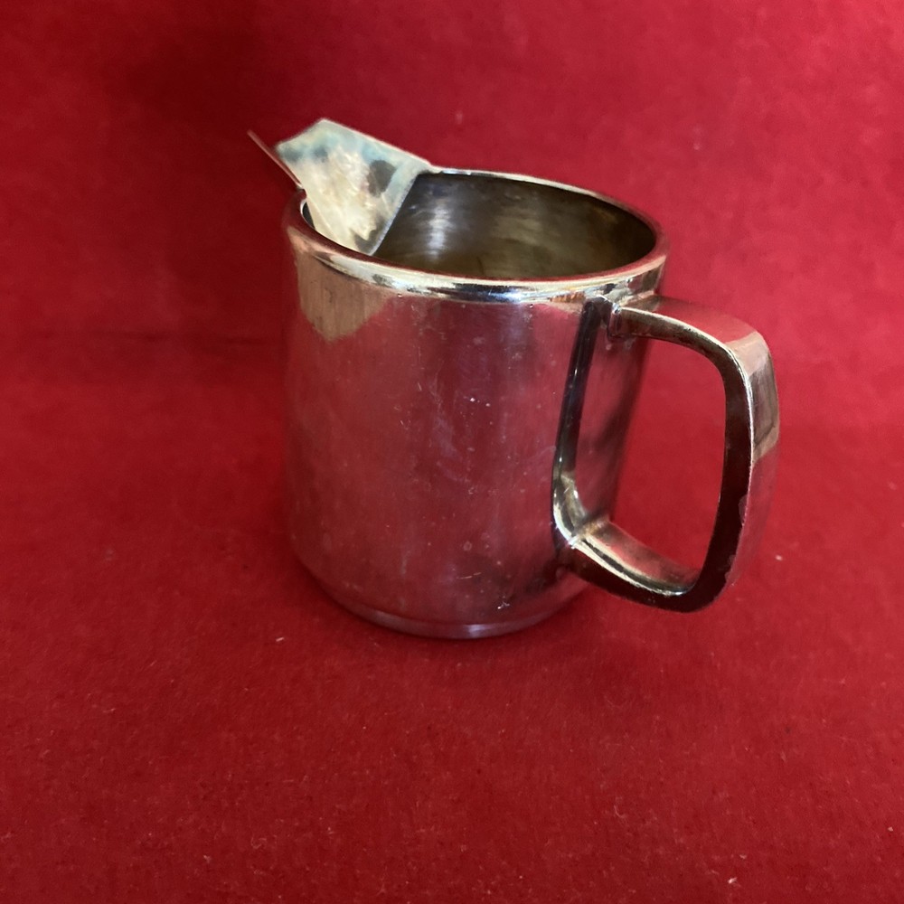 Vintage Cunard Line Silver Plate Coffee Pot & Creamer