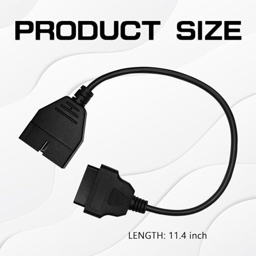 OBD1 Scanner, OBD1 to OBD2 GM Adapter, OBD 1 Scanner Cable Code Reader Black