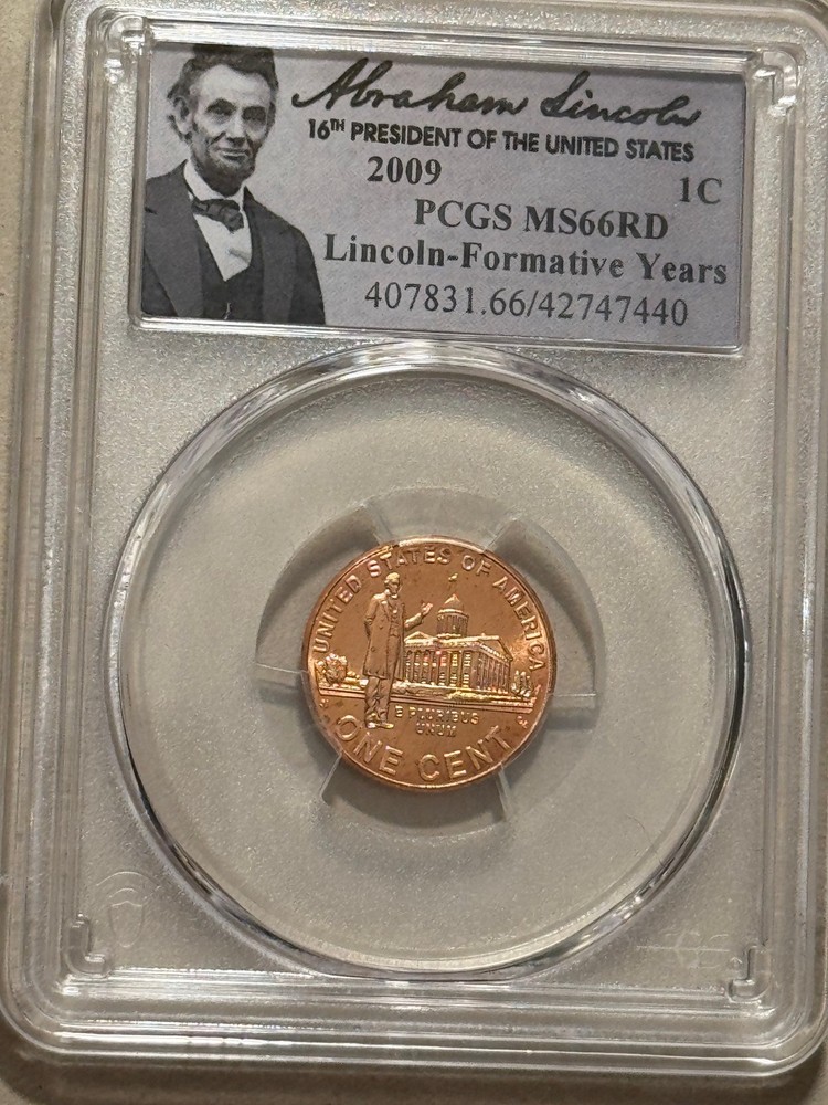 2009 P Lincoln Cent PCGS MS66RD  Formative Years Nice Tone RED