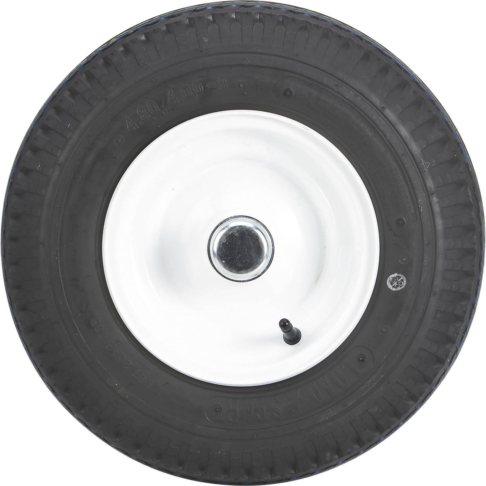 Kenda Loadstar, 8in. Logsplitter Wheel, Tire Size 480-8 Load Range Rating B,