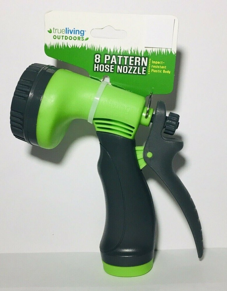 Hose Nozzle Sprayer 8-Pattern Trigger Water Garden Yard Clean Impact-Resistant