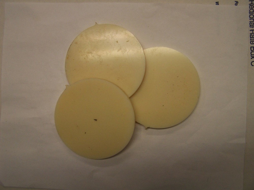 PVC and ABS disks for projects