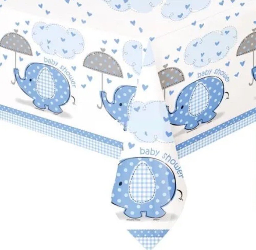 Baby Shower TABLECOVER Party Tableware Plastic Tablecloth Boy