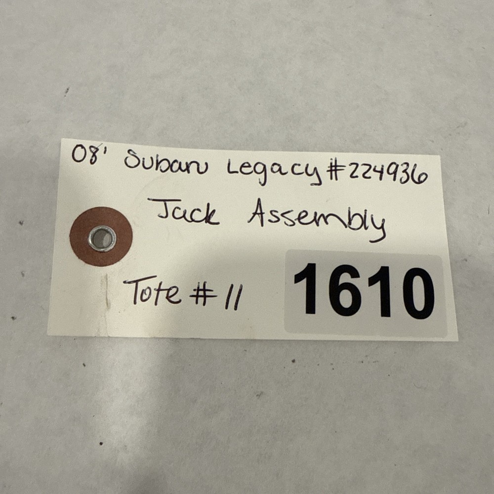 2005 - 2011 Subaru Legacy Jack Kit Assembly OEM
