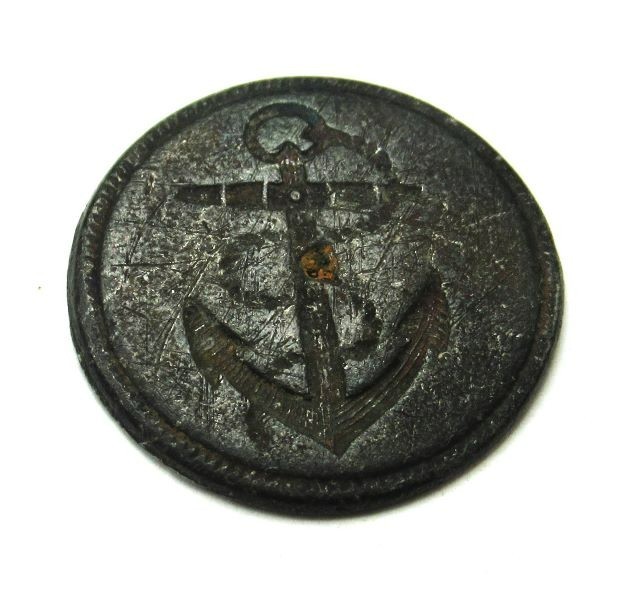 War of 1812 British Marines Coat Button I Nutting & Son Backmark